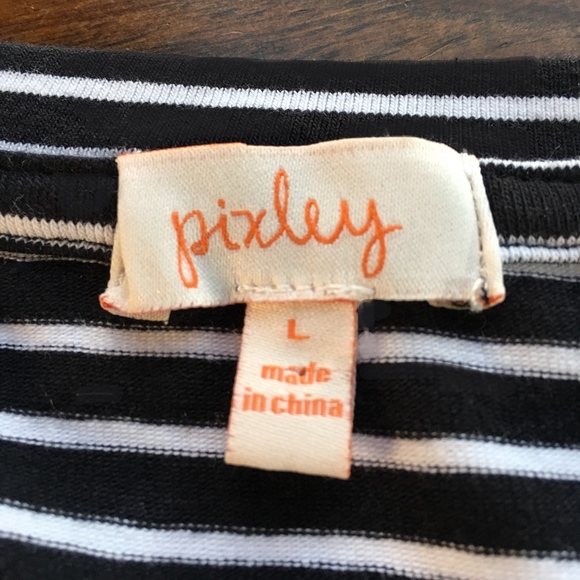 Pixley striped top with bell sleeves size L - Picture 7 of 7